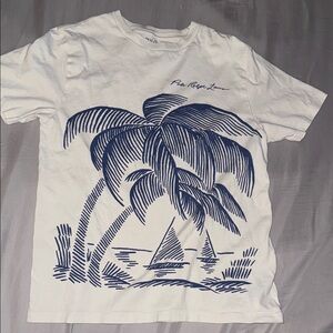 Polo by Ralph Lauren Beach-Print Cotton Jersey Tee